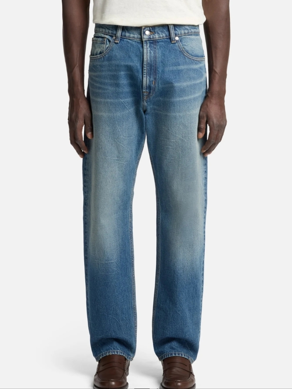 7 For All Mankind Modern Straight Denim Jeans Bakersfield Men's 36 x 23